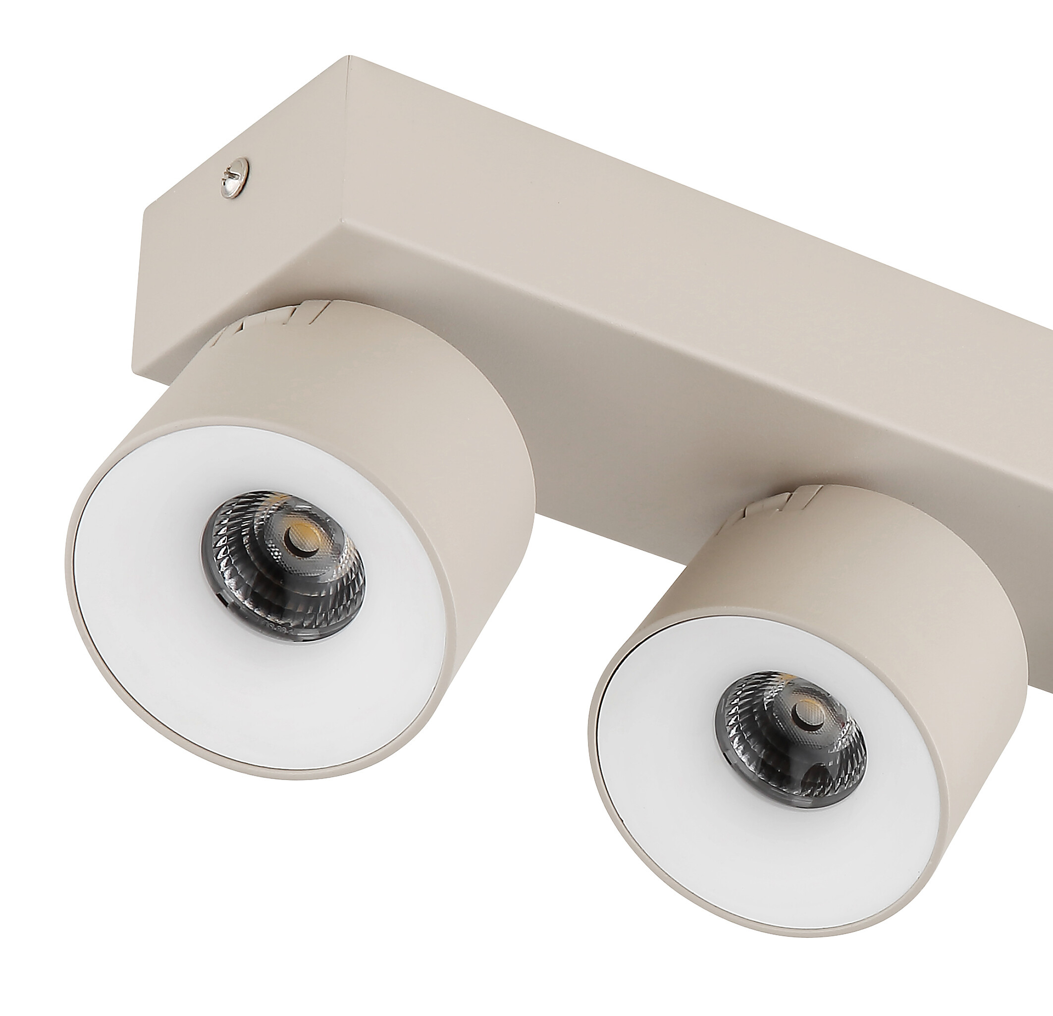 GLOBO LED-Strahler sand Metall Aluminium Kunststoff B/H/L: ca. 8,5x42x10,5 cm 4 Brennstellen