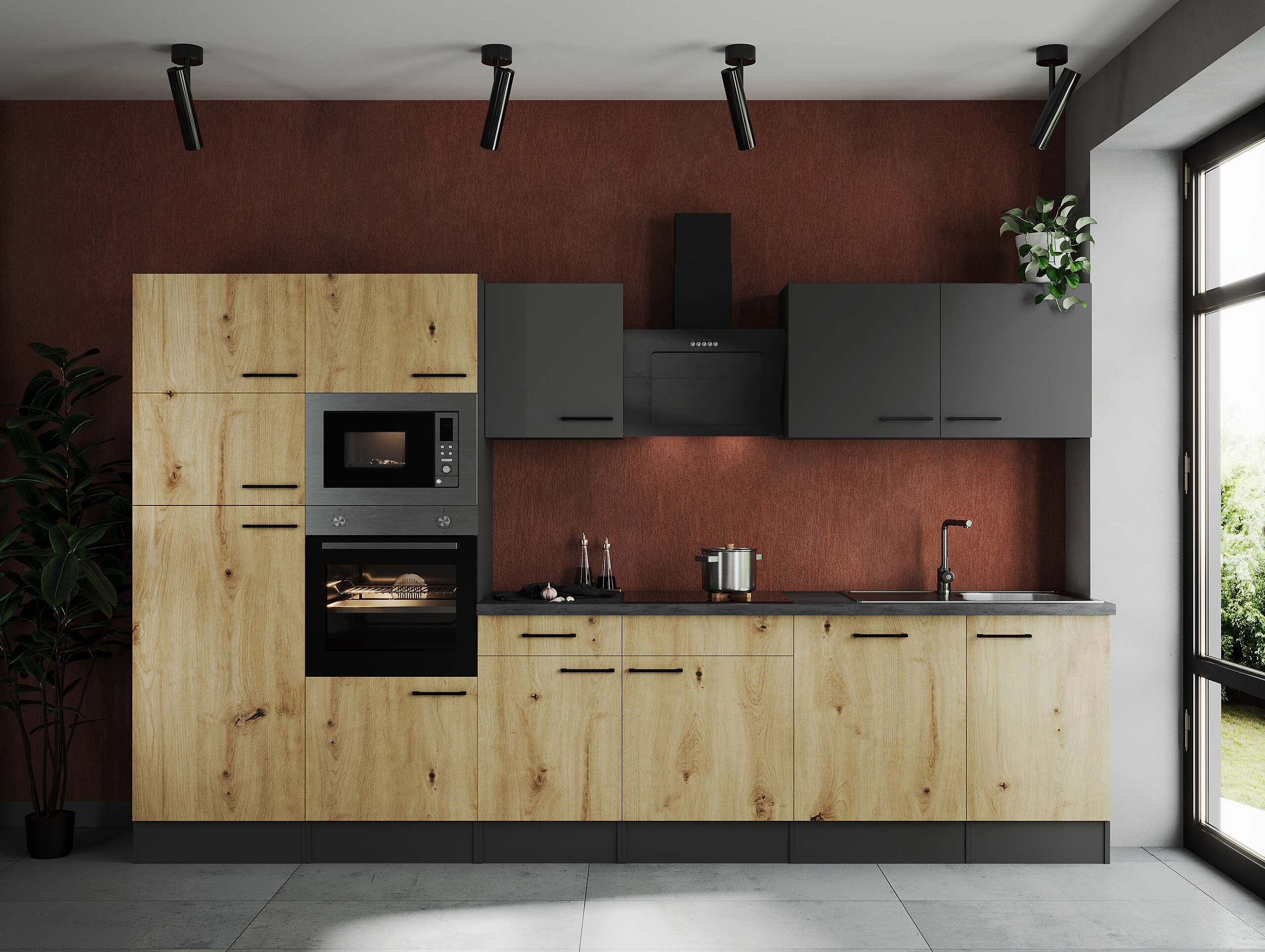 Küchenblock Oliver B/H/T: ca. 340x205x60 cm