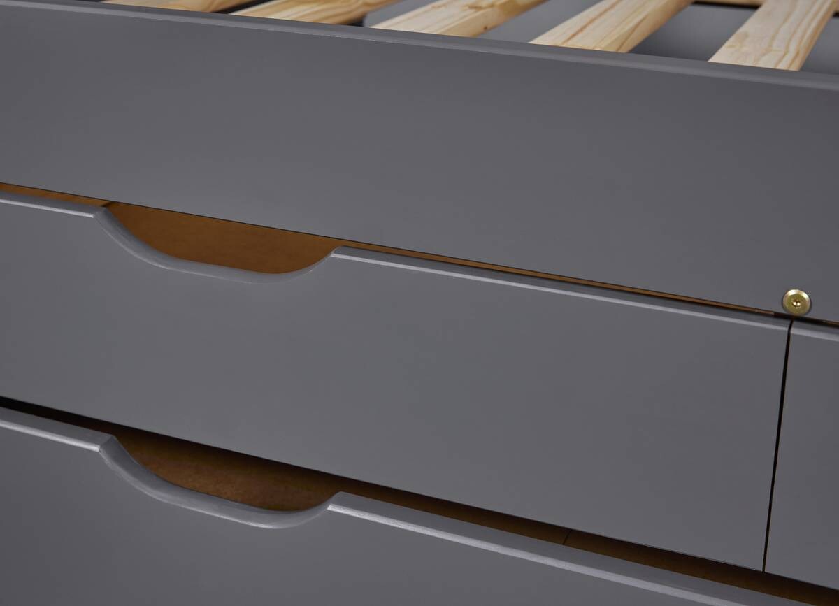 Funktionsbett Lena grau Liegefläche B/L: ca. 90x200 cm