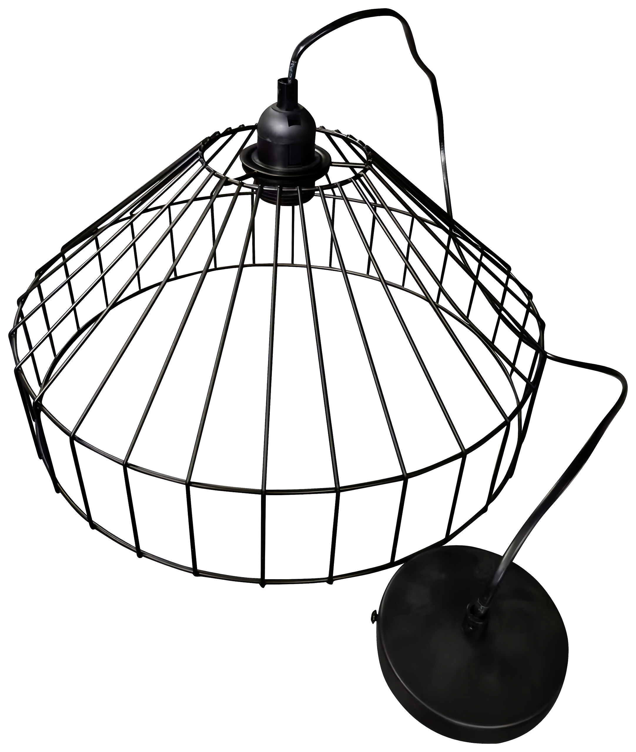 POCOline Pendelleuchte Ivette schwarz Metall H/D: ca. 75x38 cm E27 1 Brennstellen