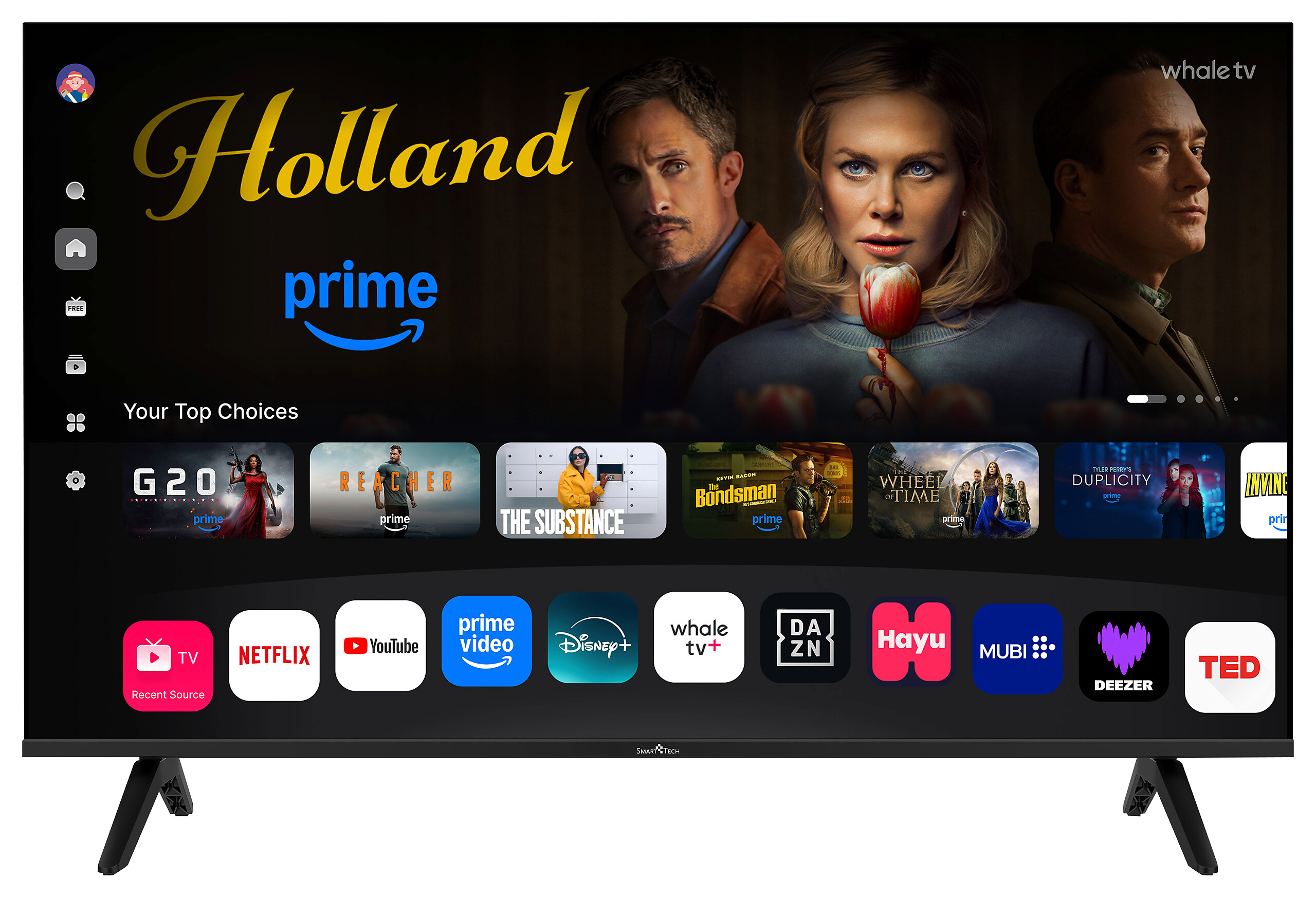 Smart-Tech LED-Fernseher 43FH01K