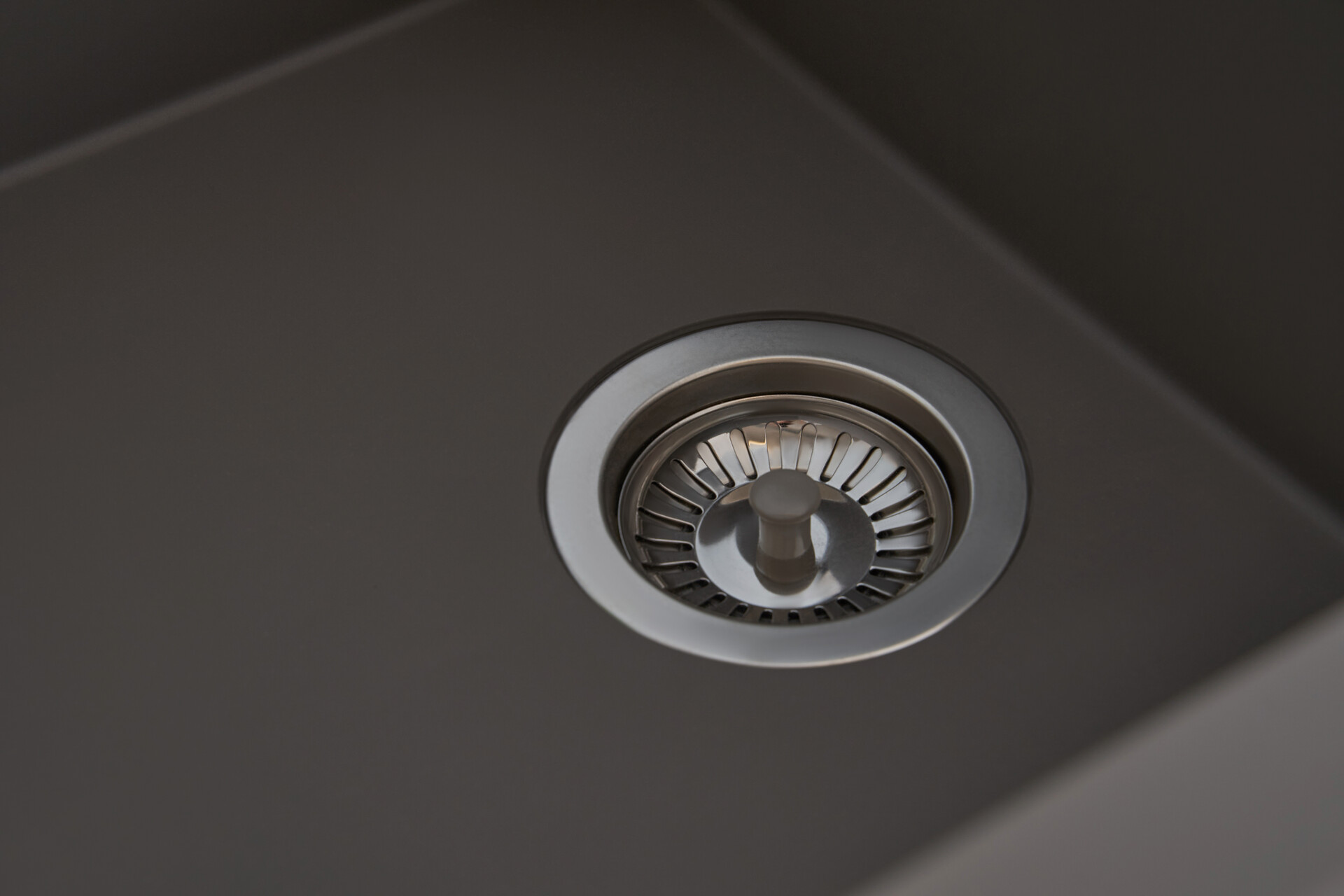 Respekta Einbauspüle Houston 80 x 50 G Beton grau Mineralite B/H/T: ca. 80x21x50 cm