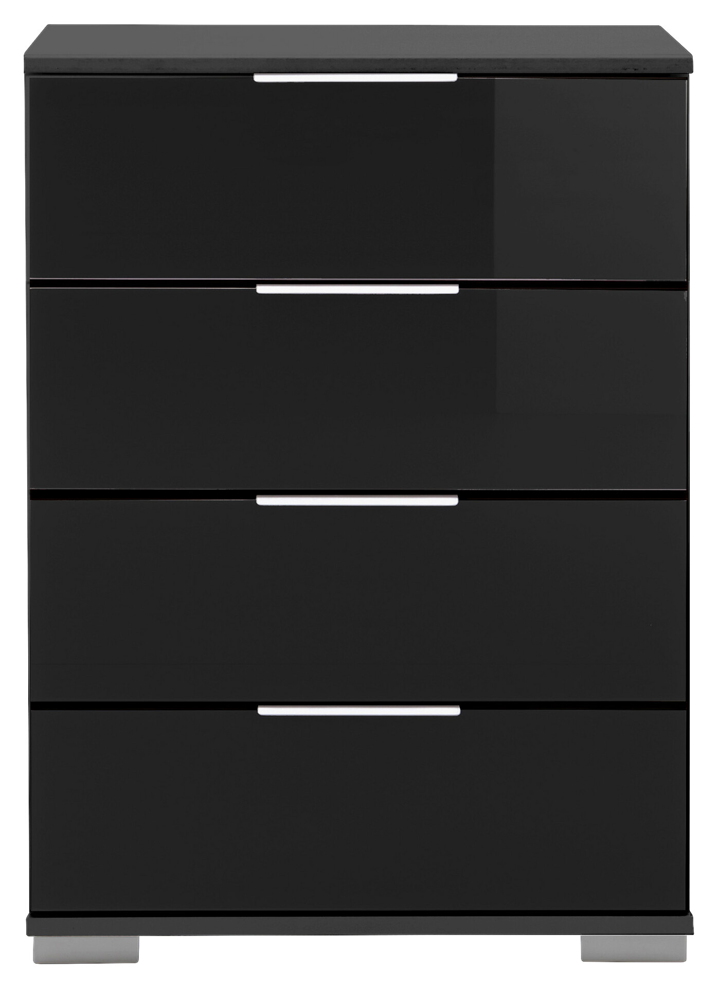 Nachtkonsole Easy Plus Graphit schwarz B/H/T: ca. 52x74x38 cm