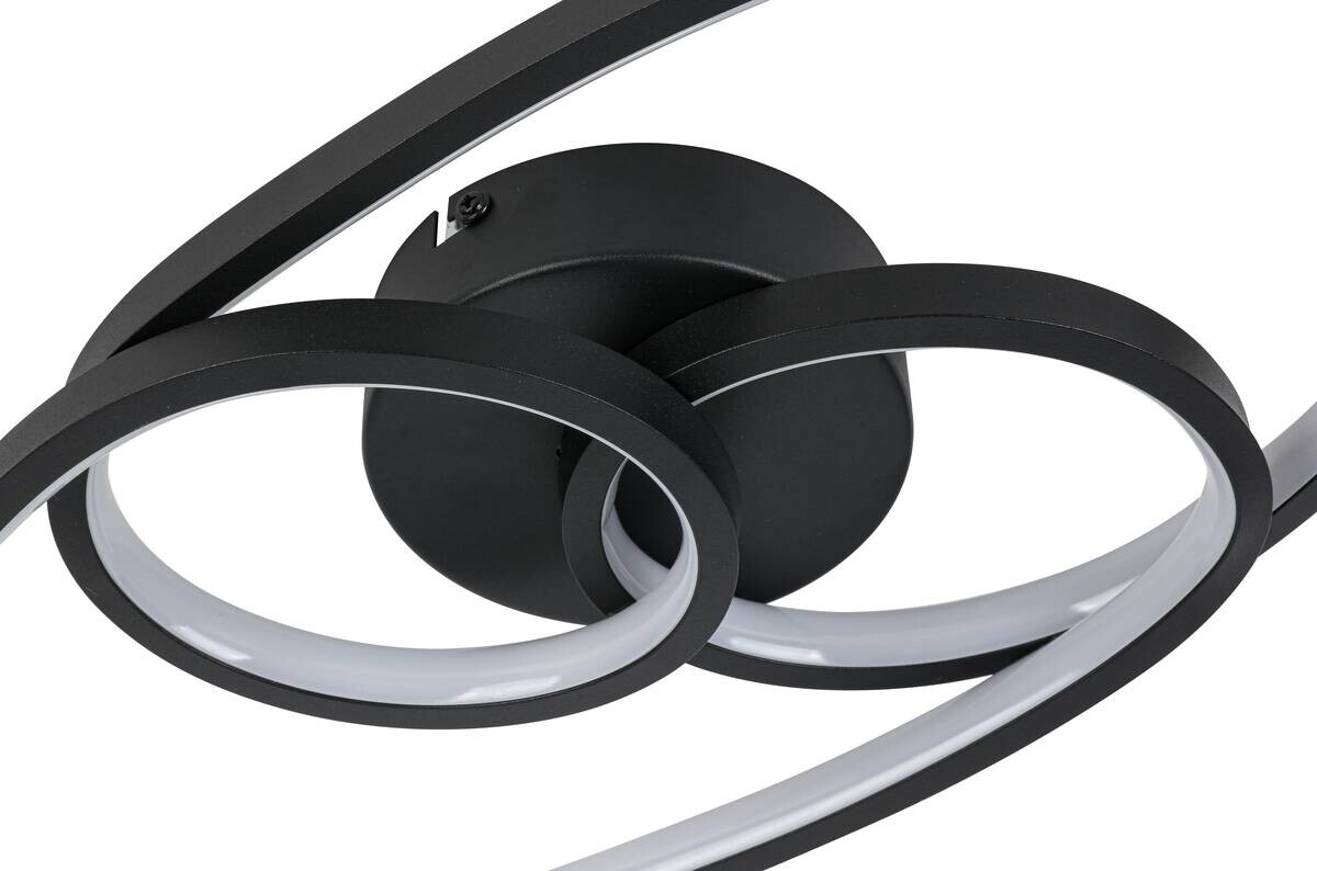 Nolo LED-Deckenleuchte Dual schwarz Metall B/H/L: ca. 21x8x45 cm