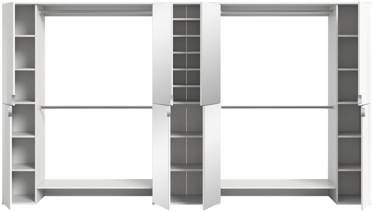 Garderobe PROJEKT X weiß weiß Hochglanz B/H/T: ca. 341x191x37 cm