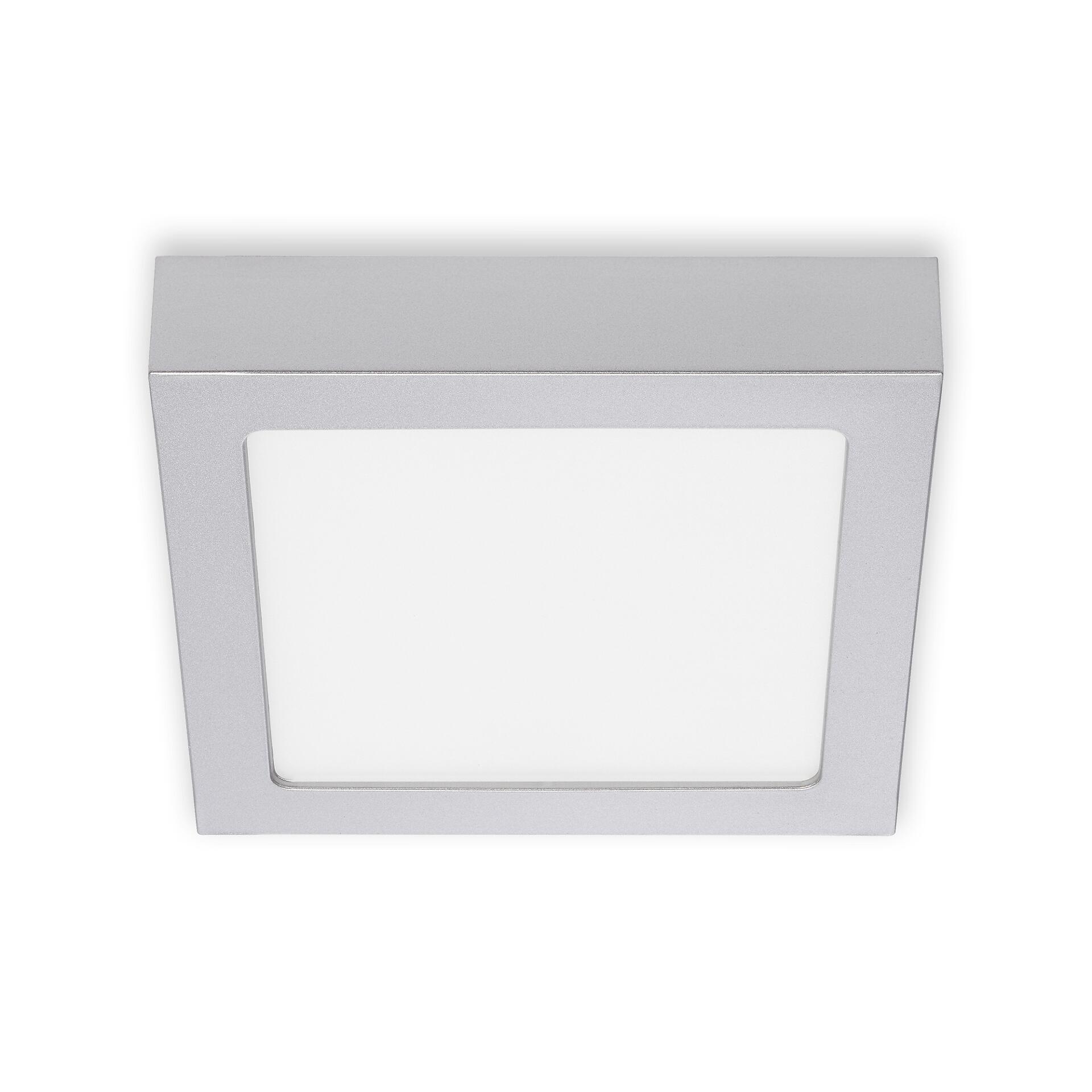 GLOBO LED-Deckenleuchte Fire Chrom Metall B/H/T: ca. 17x3,2x17 cm