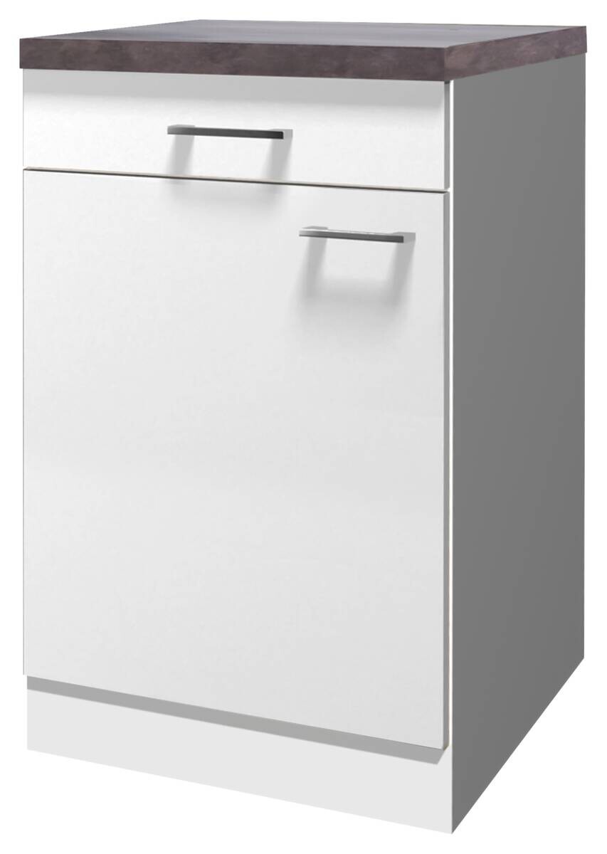 Flex-Well Unterschrank Lucca weiß matt B/H/T: ca. 50x85x60 cm