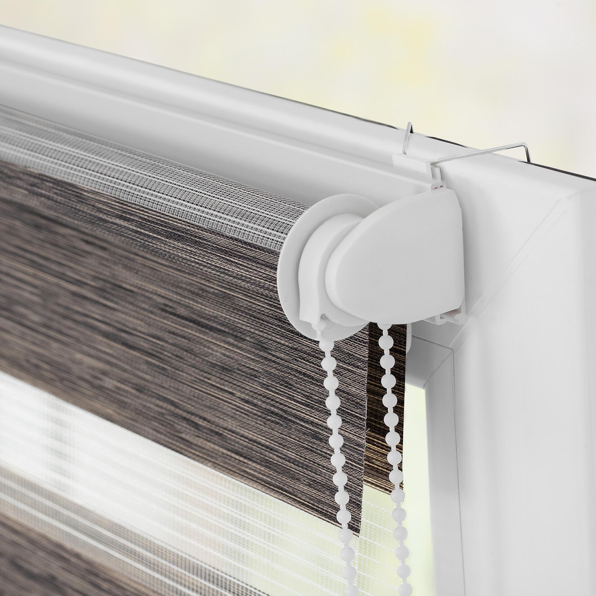 LICHTBLICK Doppelrollo Duo meliert hellbraun B/L: ca. 90x150 cm