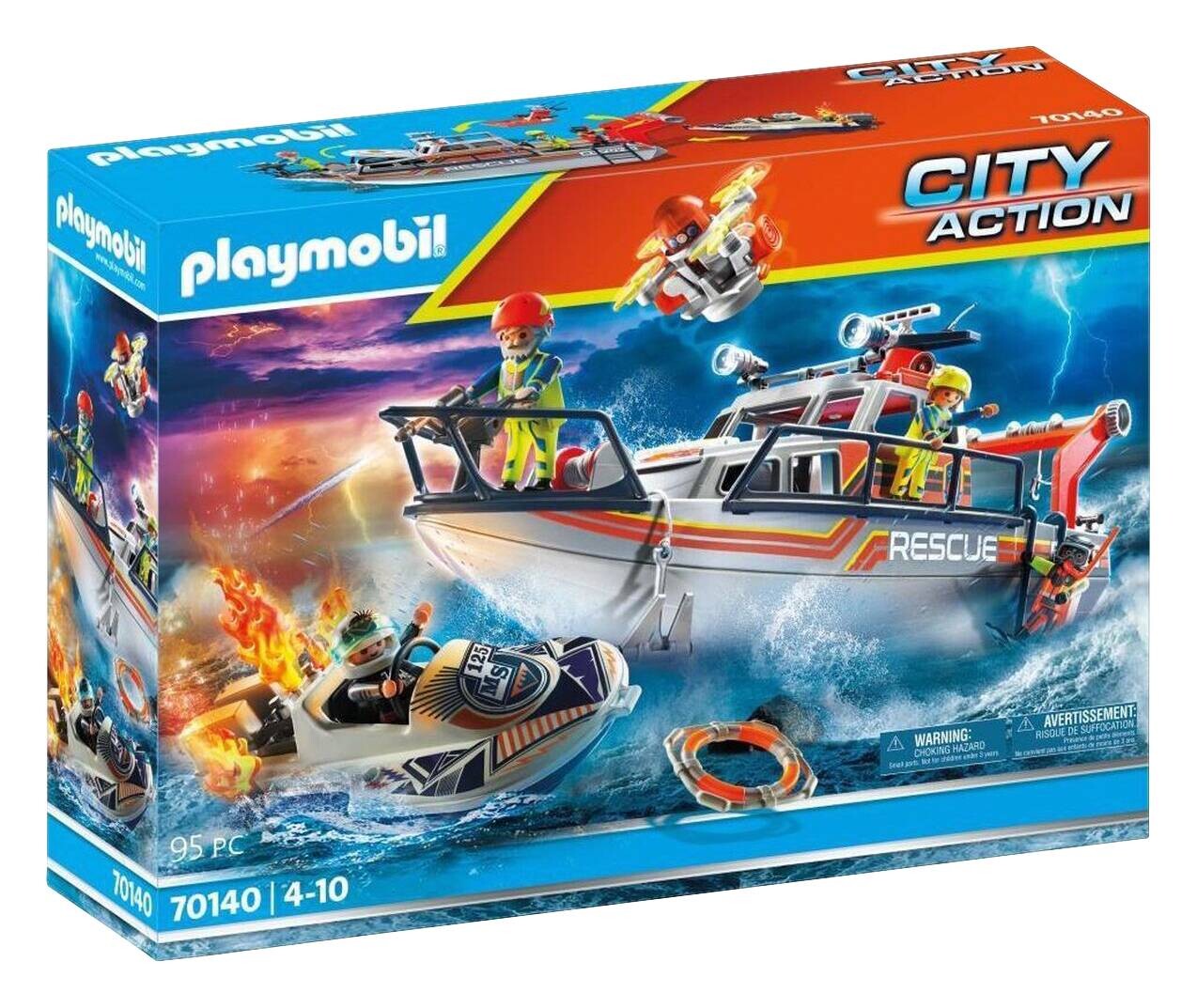 Playmobil City Action Seenot Löscheinsatz Rettungskreuzer 70140