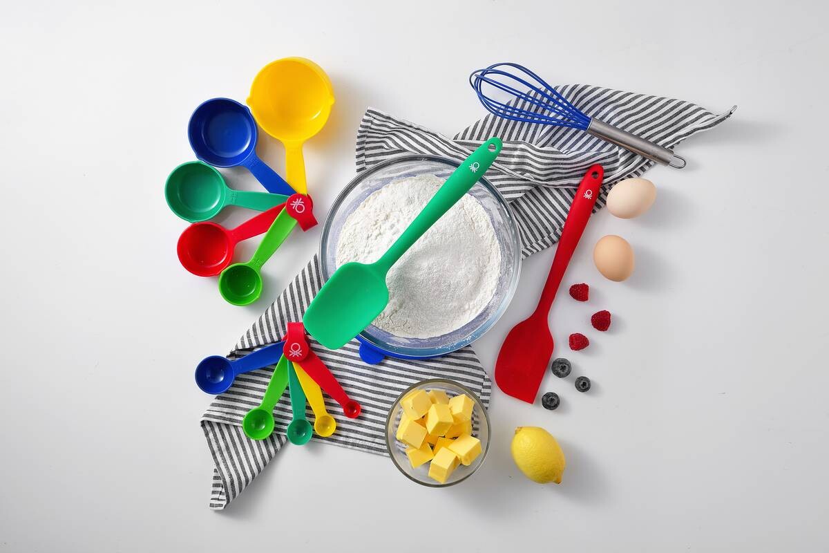 BENETTON Küchenhelferset Rainbow transparent Glas