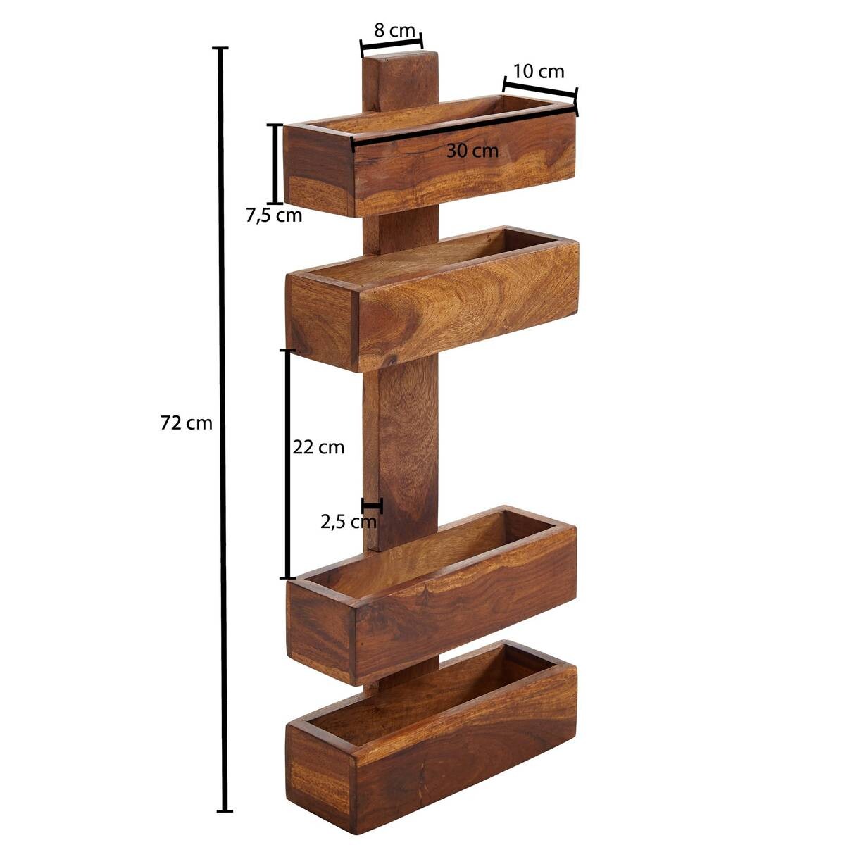 Zeitungsständer natur Echtholz B/H/T: ca. 30x72x10 cm