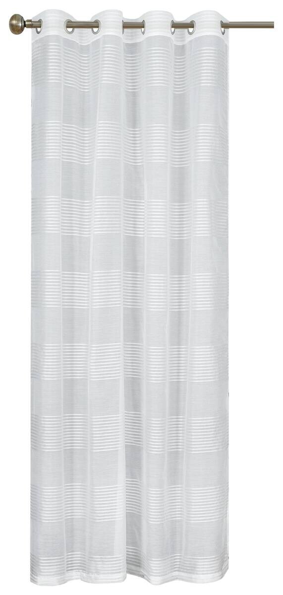 home Topline Ösenvorhang Mina weiß B/L: ca. 135x245 cm