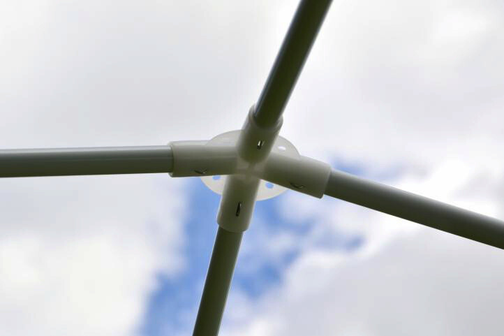 VCM Pavillon grün Stahlrohr B/H/L: ca. 300x197x300 cm