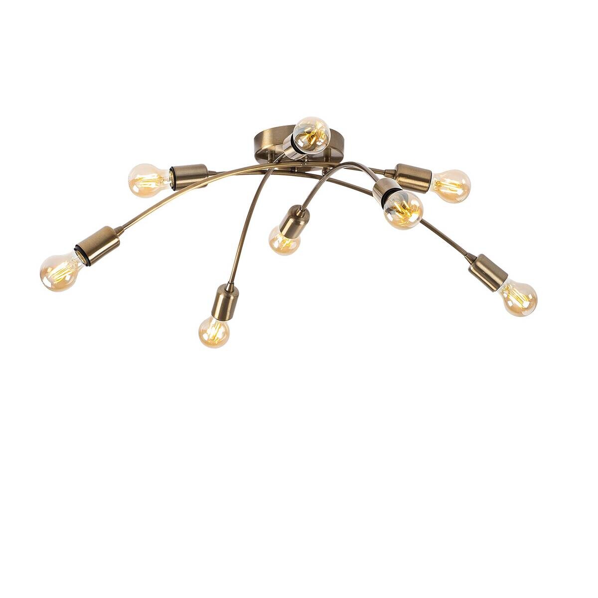 Opviq Deckenleuchte Banana-1152 Metall B/H/T/L/D: ca. 79x26x79x79x79 cm E27 8 Brennstellen