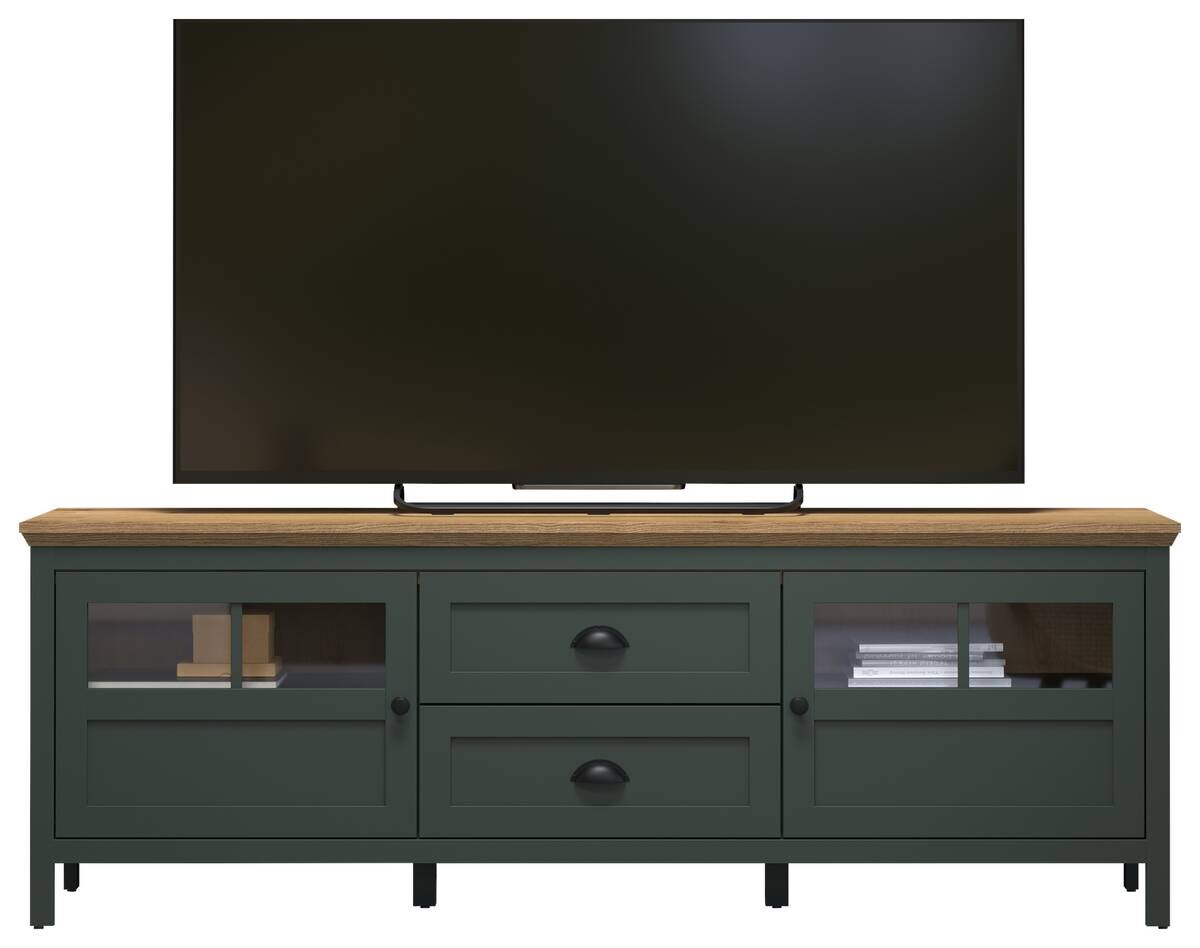 Lowboard Stanton tannengrün Eiche Evoke Coast Nachbildung B/H/T: ca. 184x64x45 cm
