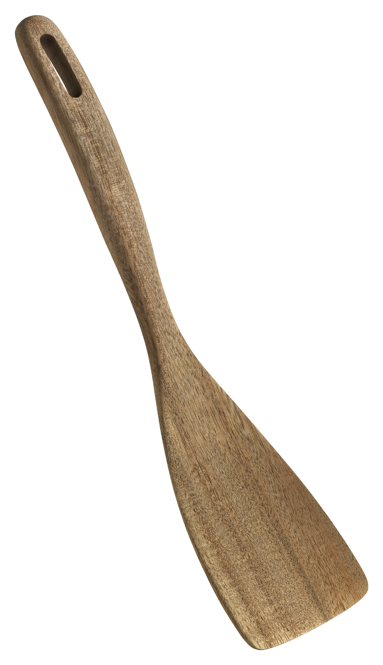 Pfannenwender braun Holz B/H/L: ca. 7,5x35,5x2,5 cm