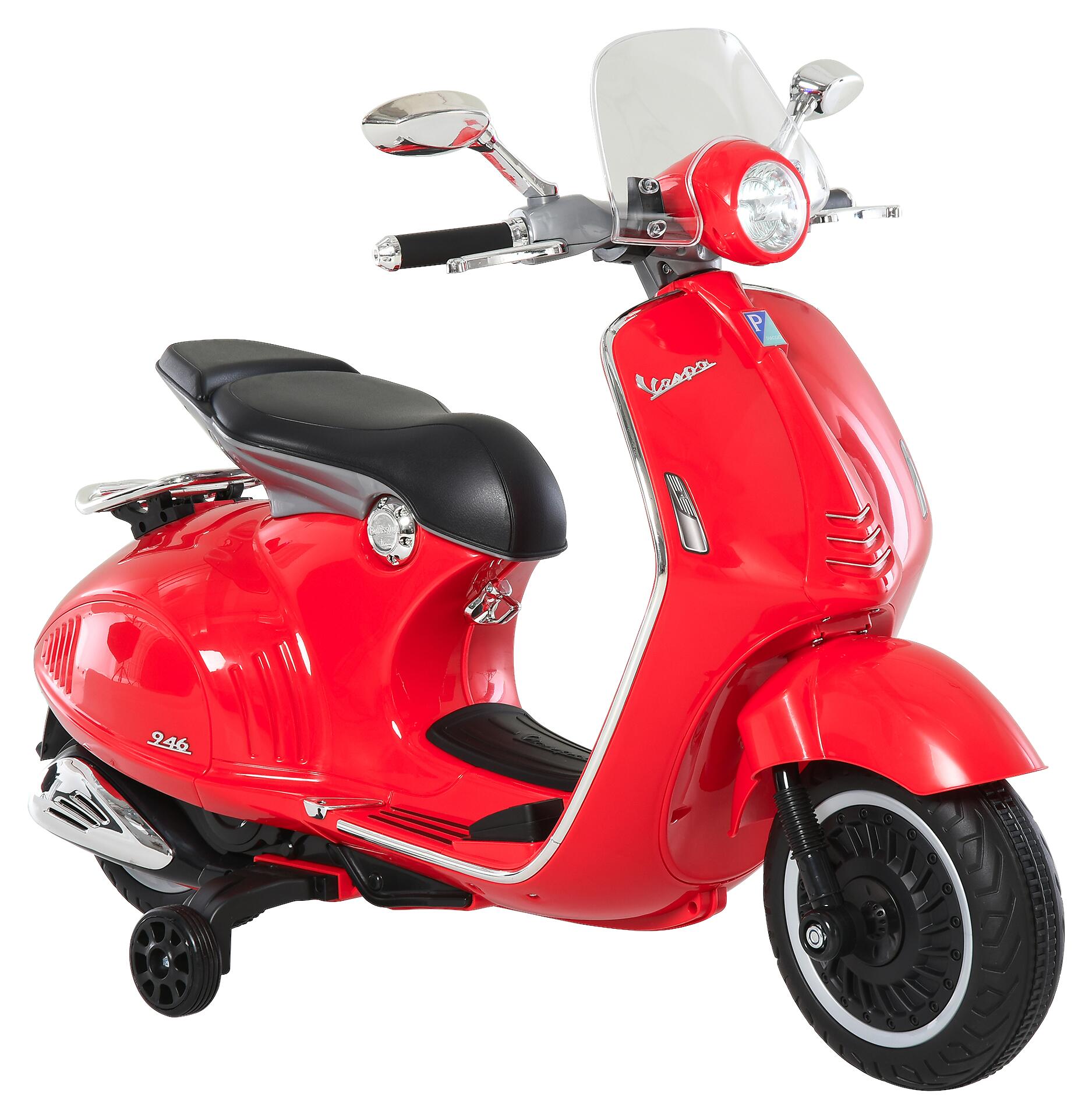 HOMCOM Kinder-Elektro-Motorrad rot B/H/L: ca. 49x75x108 cm