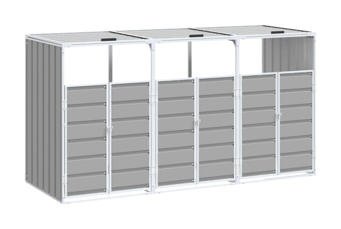 vidaXL Mülltonnenbox grau