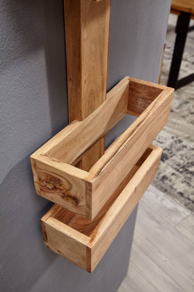 Zeitungsständer natur Akazie B/H/T: ca. 30x72x10 cm