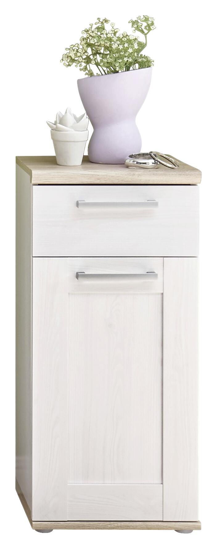 Badkommode Romance Sibiu Lärche Nachbildung Eiche San-Remo Nachbildung B/H/T: ca. 38x82x32 cm Badkommode Romance Sibiu Lärche Nachbildung Eiche San-Remo Nachbildung B/H/T: ca. 38x82x32 cm