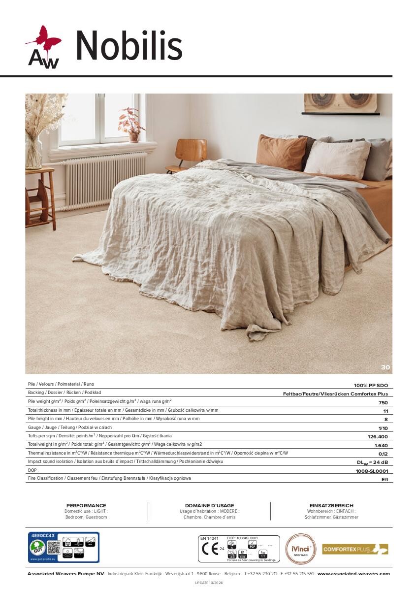 Teppichboden Nobilis Greige B: ca. 400 cm pro m²