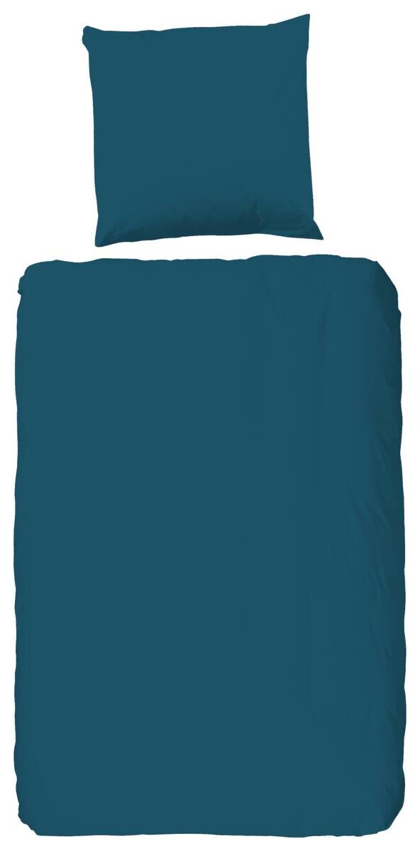 Baumwoll Bettwäsche Satin petrol Baumwolle B/L: ca. 135x200 cm