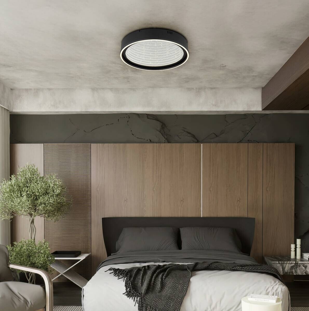 GLOBO Deckenleuchte klar Opal schwarz Glas Aluminium Kunststoff H/D: ca. 8,5x51,5 cm 1 Brennstellen