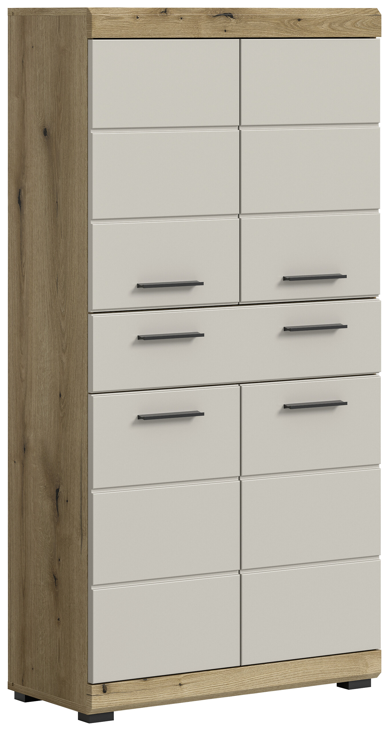 Midischrank Scout Evoke Oak Nachbildung Kaschmirgrau Nachbildung B/H/T: ca. 74x141x31 cm