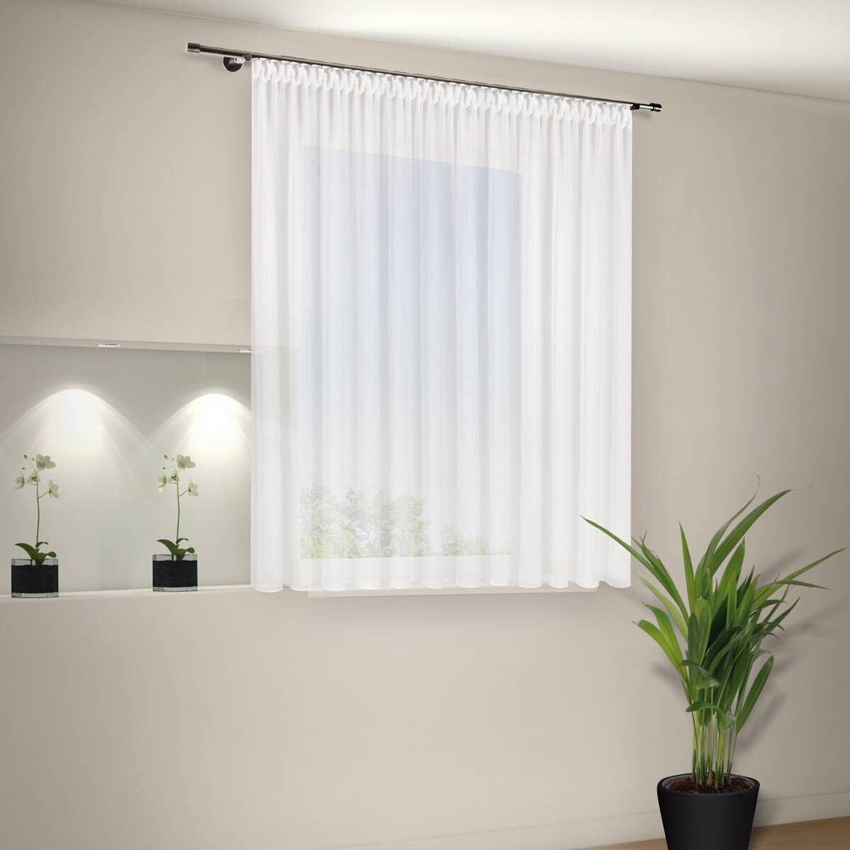 Happy Home Fertigstore Marina weiß B/L: ca. 600x175 cm