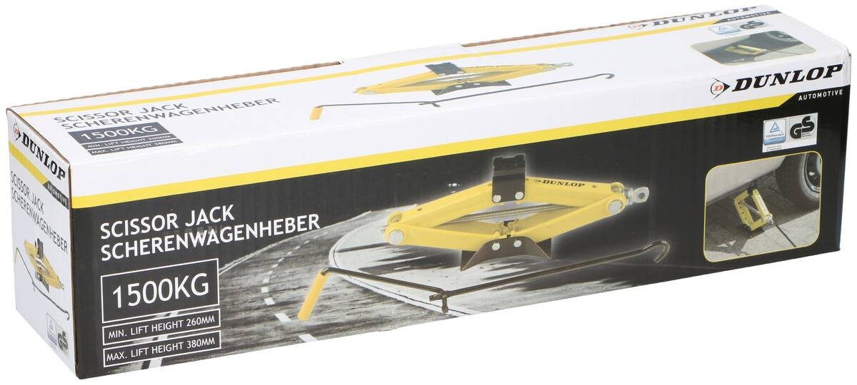 Dunlop Scherenwagenheber Dunlop B/H/T: ca. 42x10x6 cm