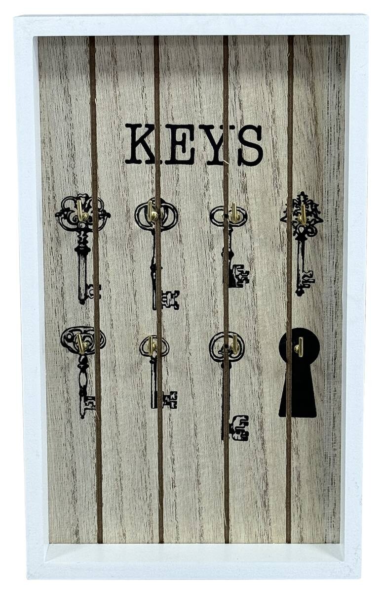 Schlüsselkasten Emma weiß B/H/T: ca. 15x25x3 cm