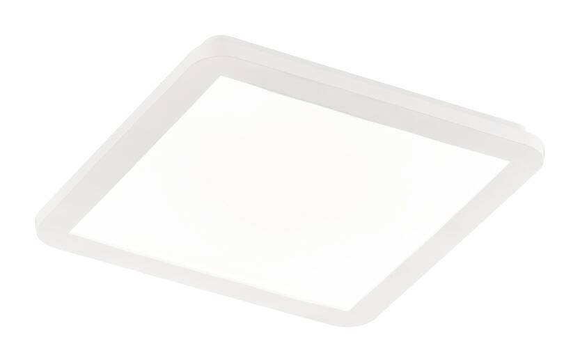 Reality Deckenleuchte Camillus weiß Kunststoff Acryl B/H/L: ca. 30x3x30 cm