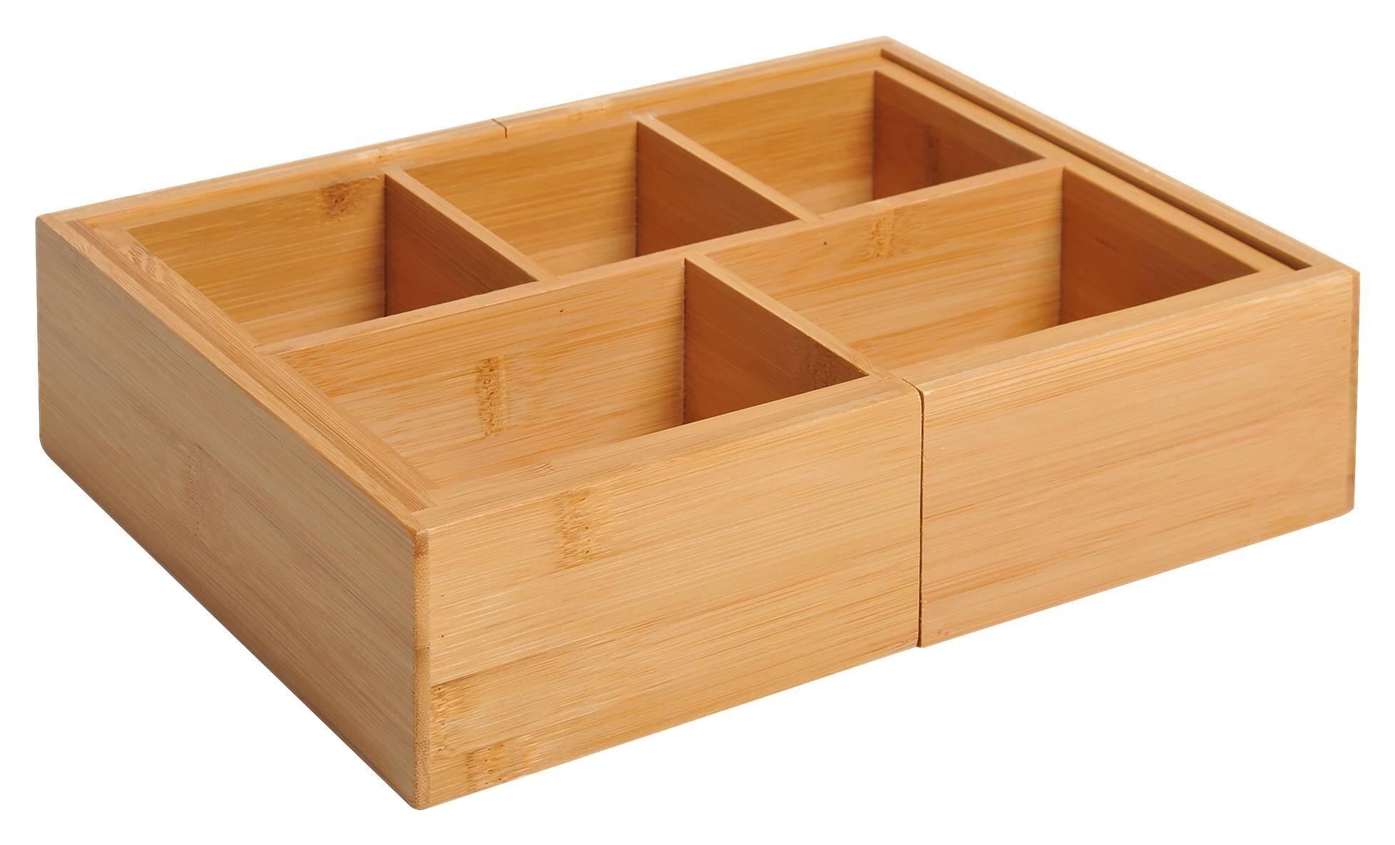 Aufbewahrungsbox 833-470 natur Bambus B/H/T: ca. 24,6x17,6x7 cm