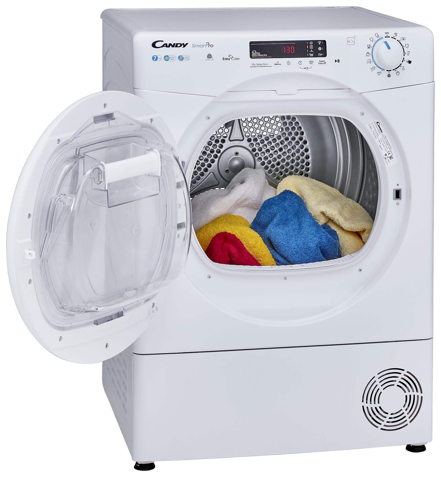 Candy Wärmepumpentrockner CSOE H7A2DE-S weiß B/H/T: ca. 60x85x59 cm ca. 7 kg