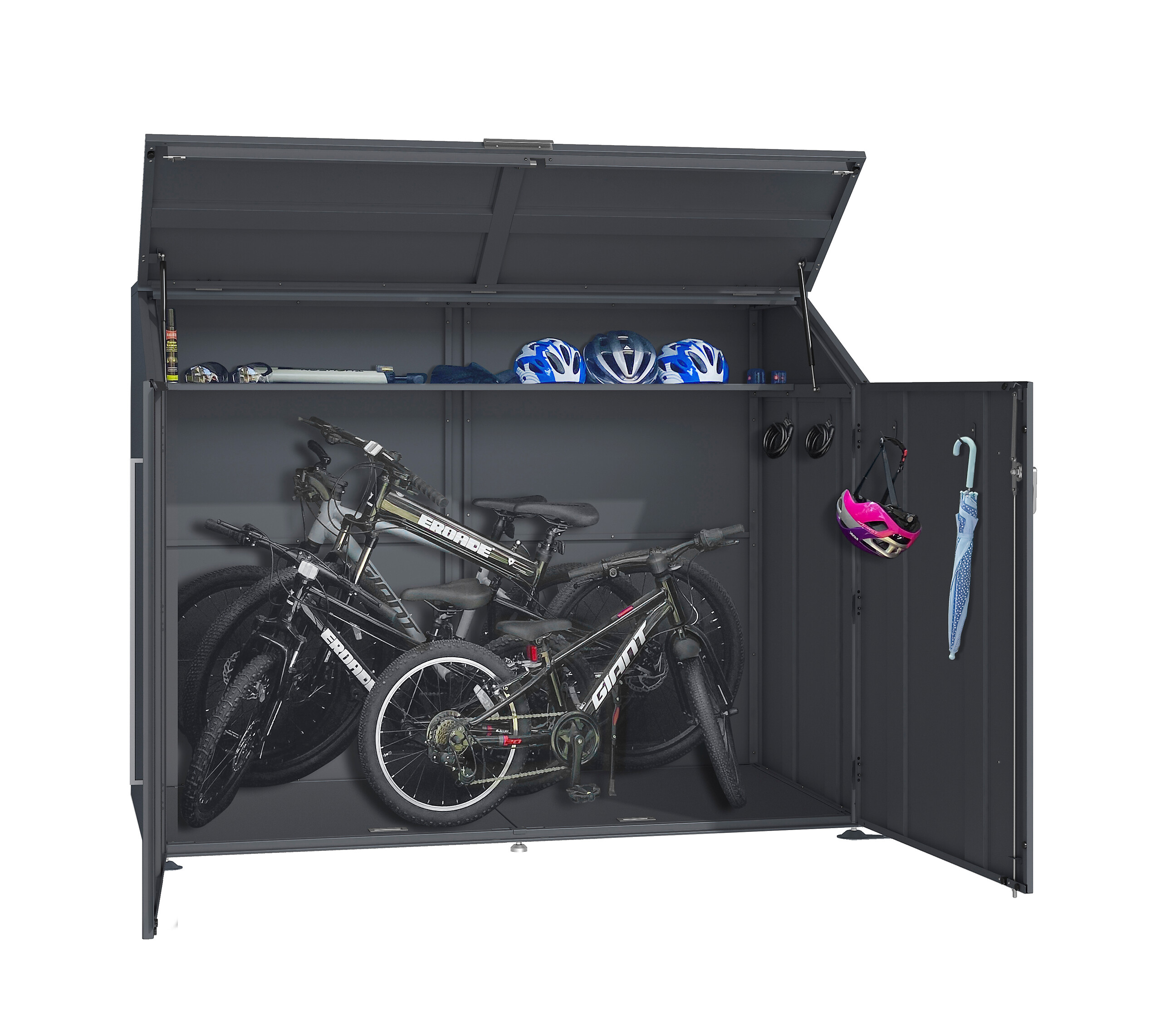 Westmann Fahrradgarage Linea anthrazit B/H/L: ca. 200x154x100 cm