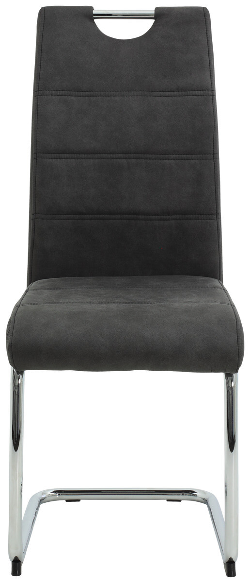 Schwingstuhl Flora anthrazit Vintage Microfaser B/H/T: ca. 43x98x59 cm