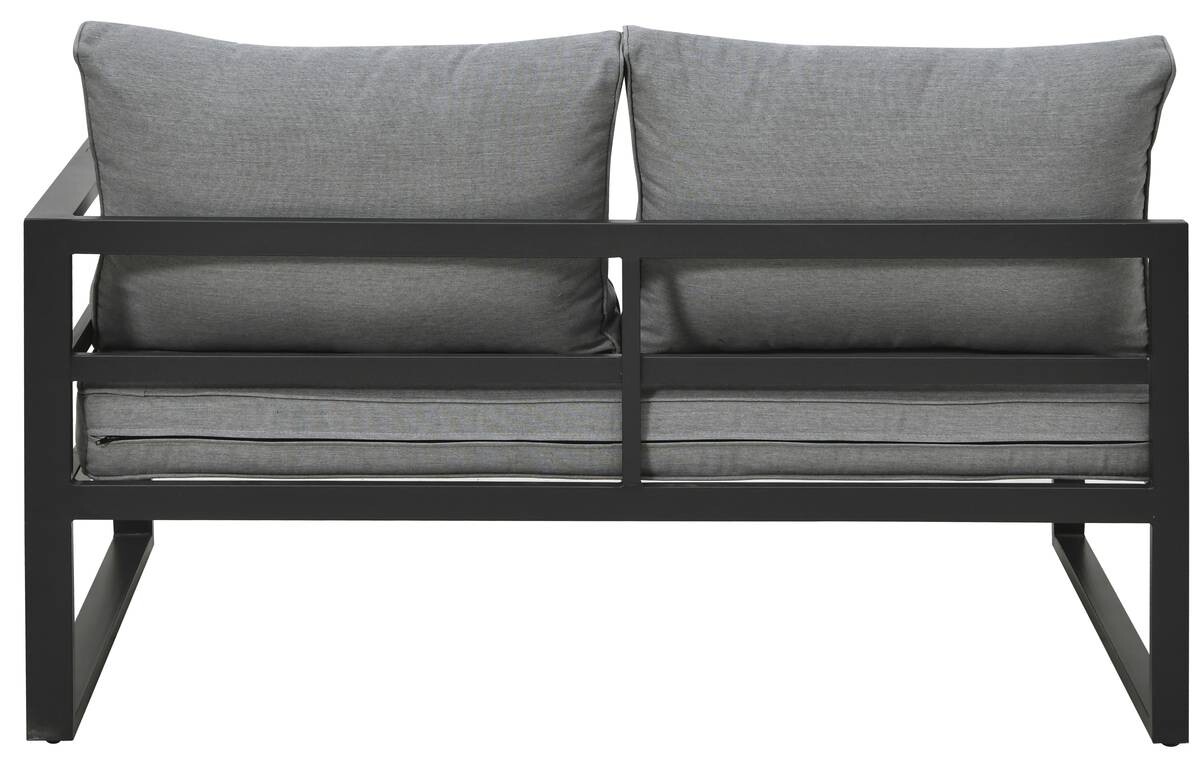 Loungeset Bilbao schwarz Stahl