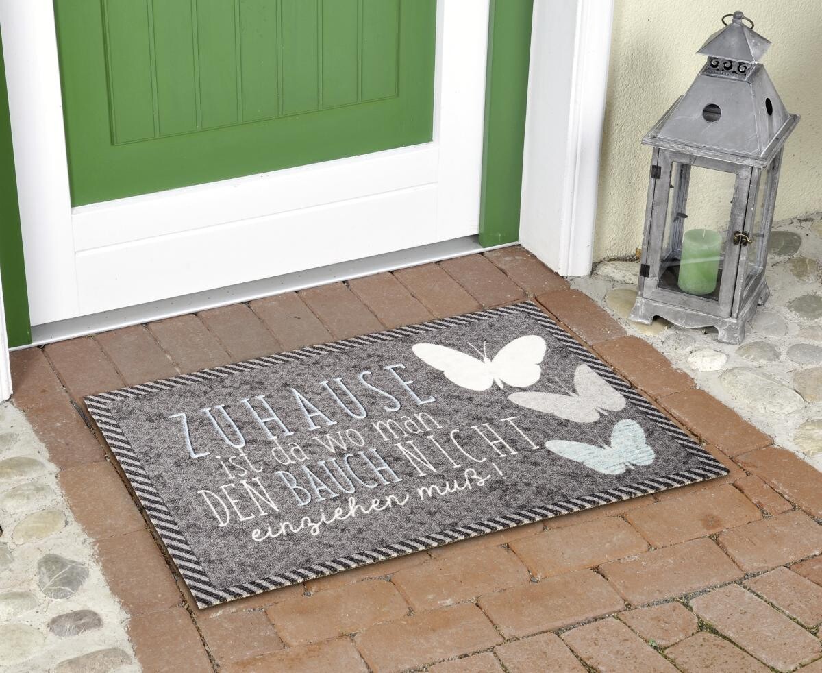 Fußmatte Velvet dunkelgrau B/L: ca. 40x60 cm