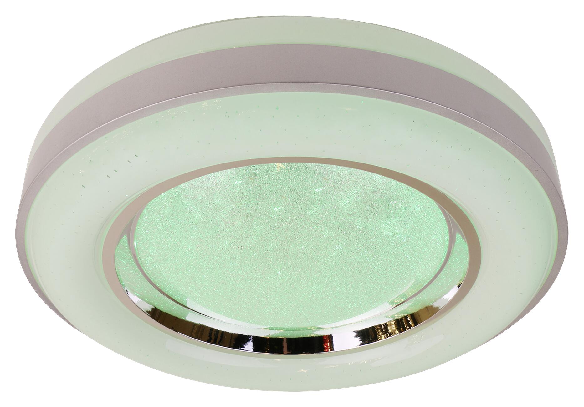 POCOline Deckenleuchte Younes weiß silber Metall Acryl D: ca. 48 cm