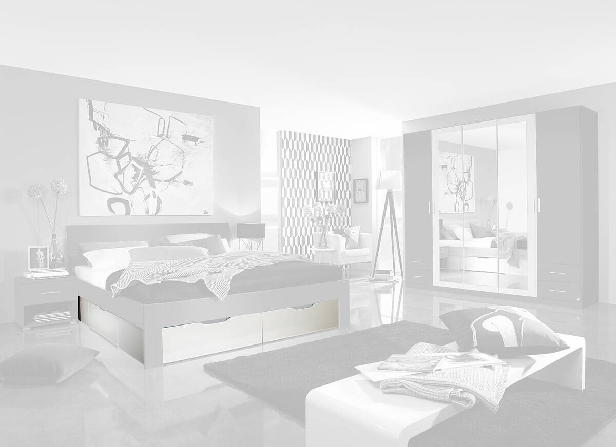 Bettschubkästen München Alpinweiß B/H/T: ca. 180x28x203 cm