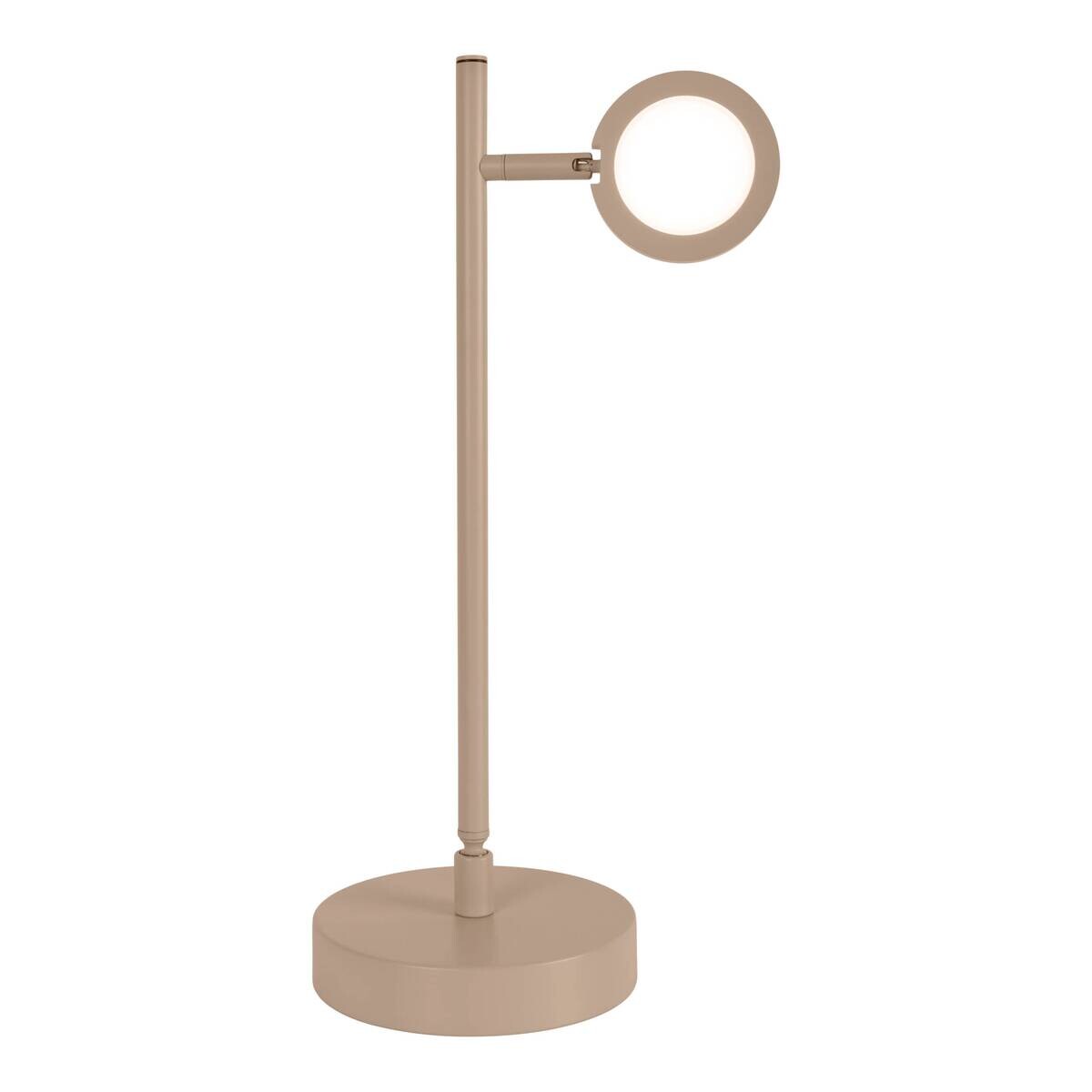 Näve Leuchten LED-Tischleuchte beige Metall B/H/T: ca. 22,6x45x16 cm