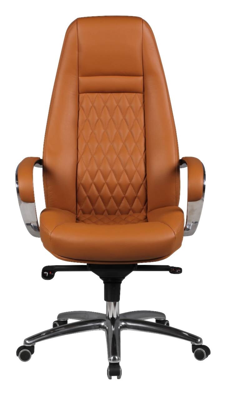 Drehstuhl braun Leder