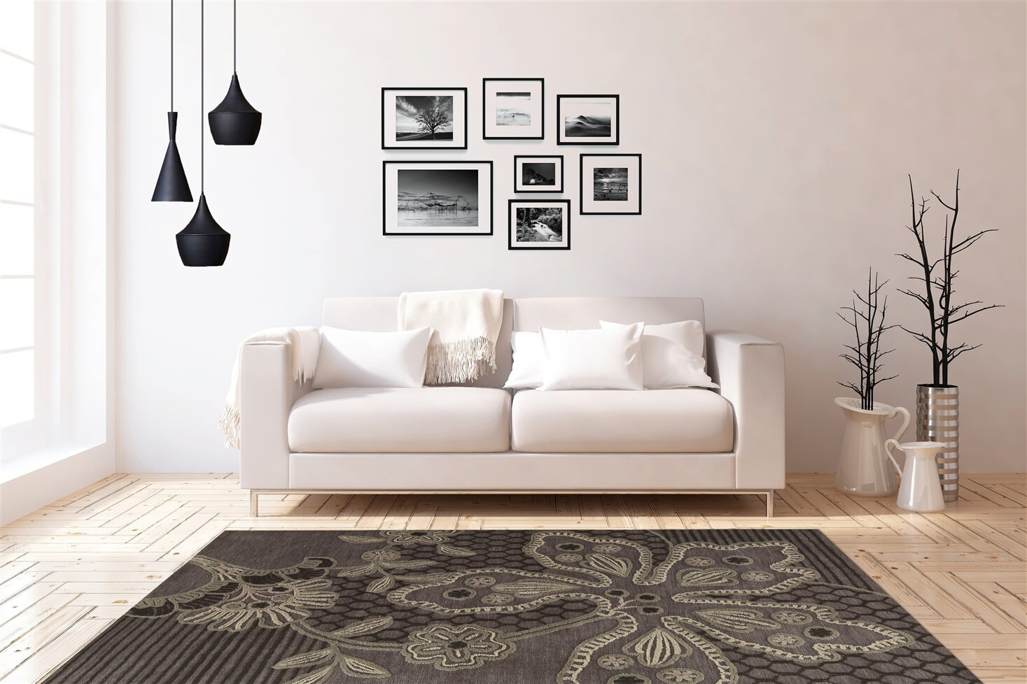 Arte Espina Kurzflorteppich Mood 4306 braun B/L: ca. 90x160 cm