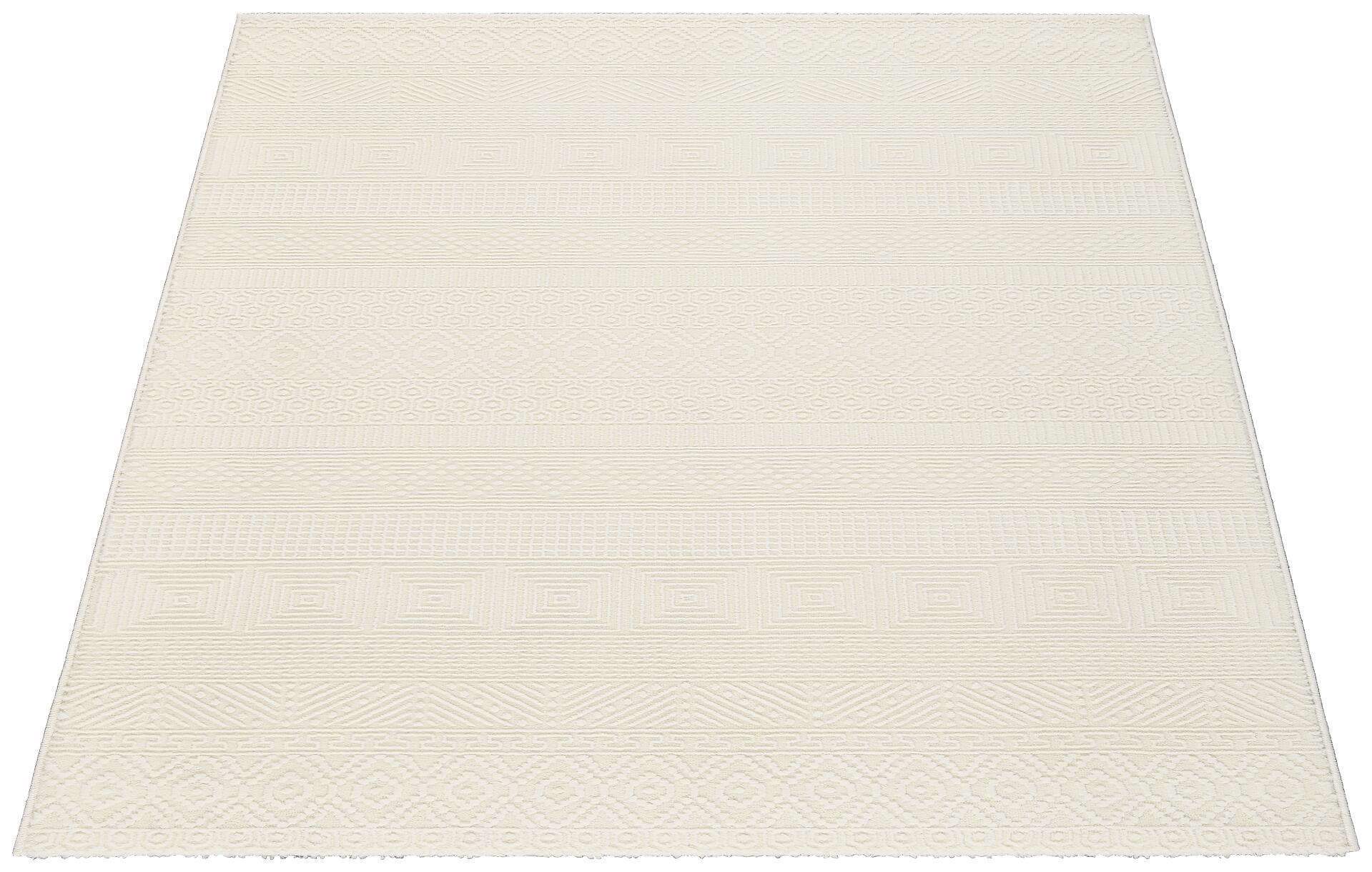 Webteppich Leonie creme B/L: ca. 160x230 cm