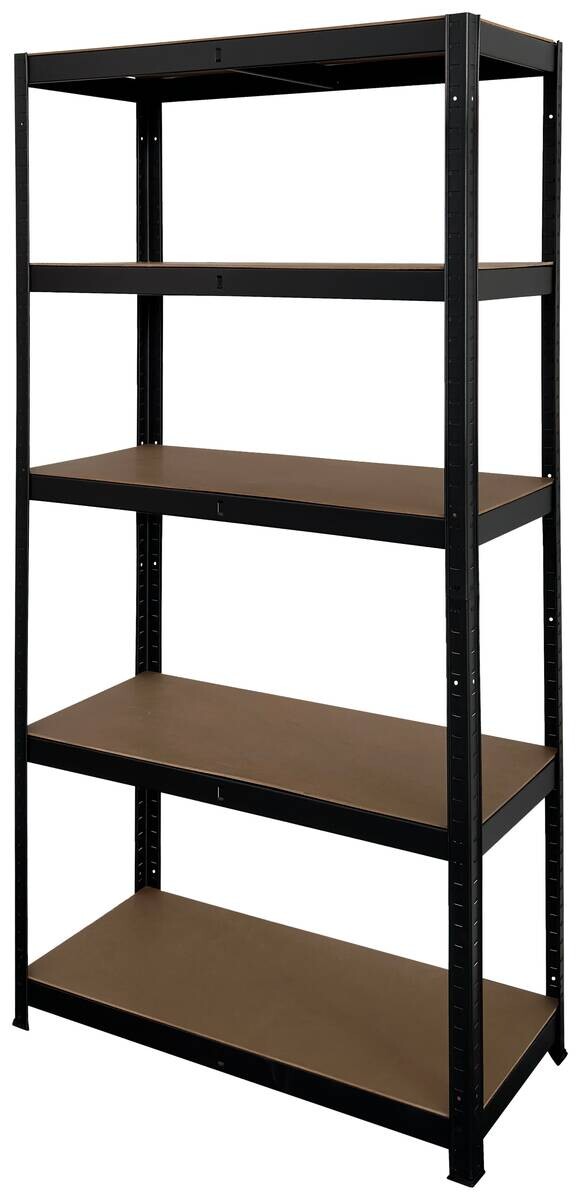 Schwerlaststeckregal schwarz B/H/T: ca. 90x180x40 cm