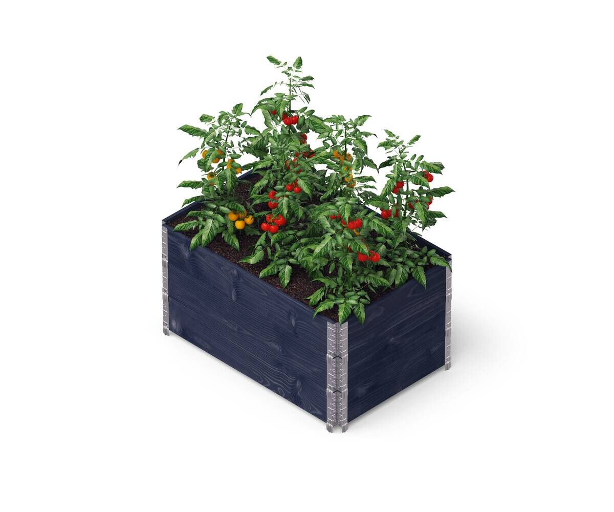 UPYARD Hochbeet INDUSTRIAL schwarz Holz B/L: ca. 80x120 cm