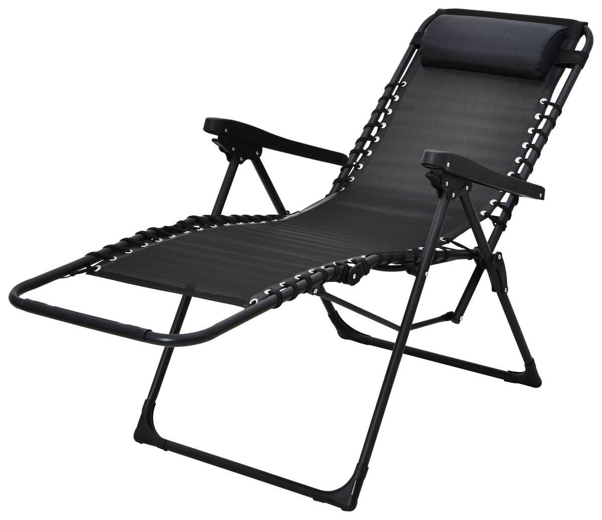 Relaxsessel schwarz Stahl B/H/L: ca. 63x107x93 cm Relaxsessel schwarz Stahl B/H/L: ca. 63x107x93 cm