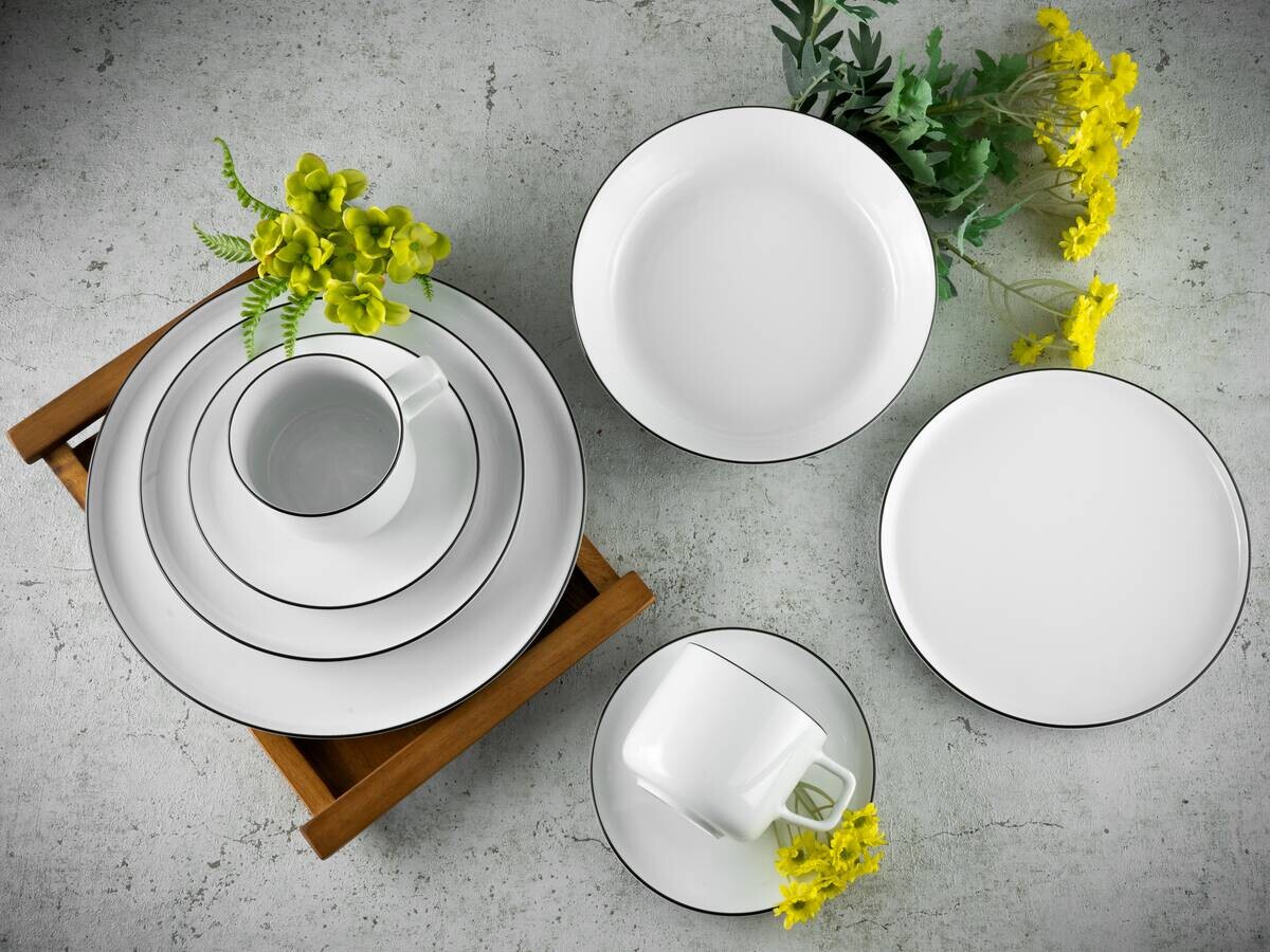 CreaTable Service Chef Collection weiß Porzellan 30 tlg.