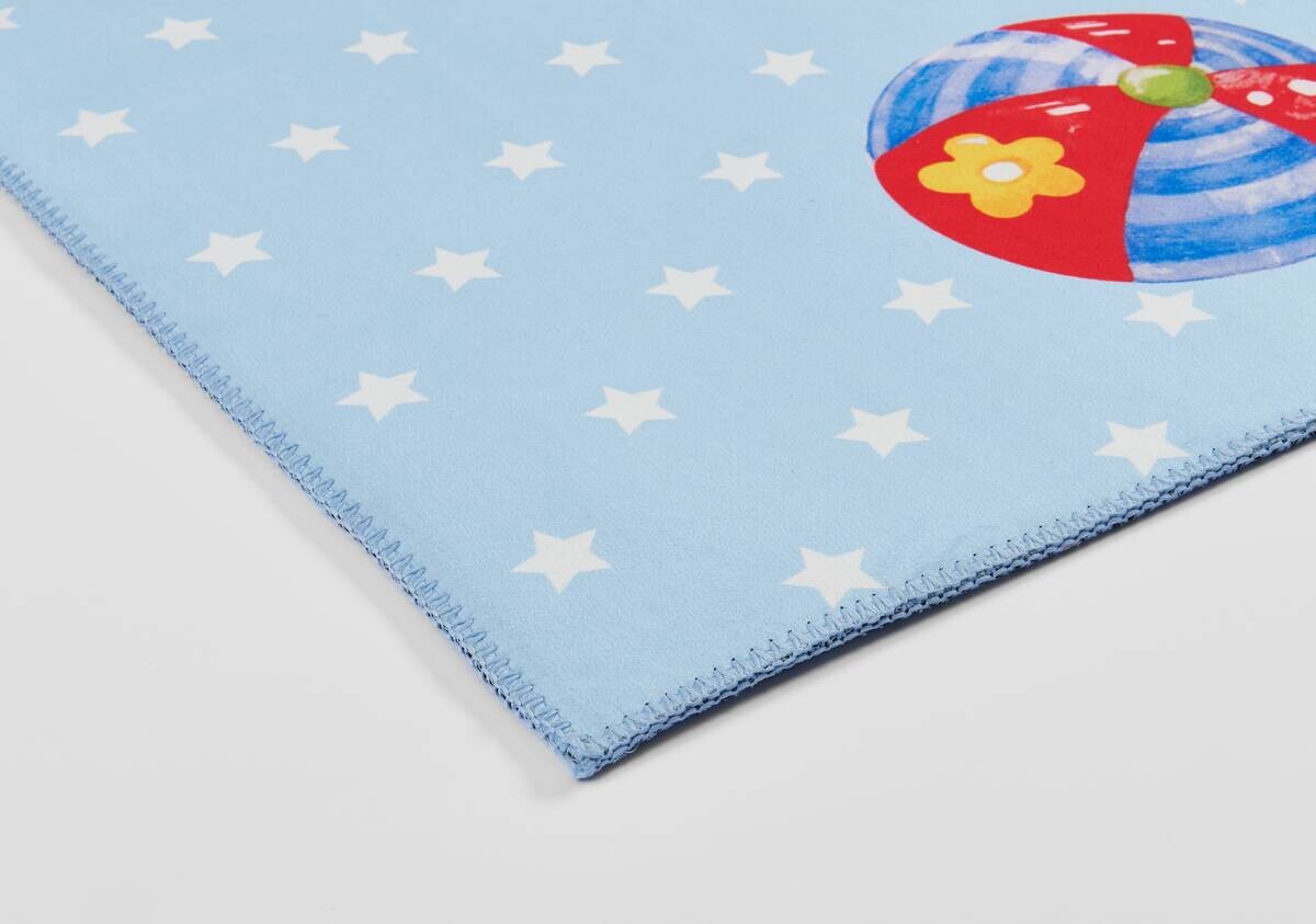 Baby Glück Kinderteppich blau B/L: ca. 100x160 cm