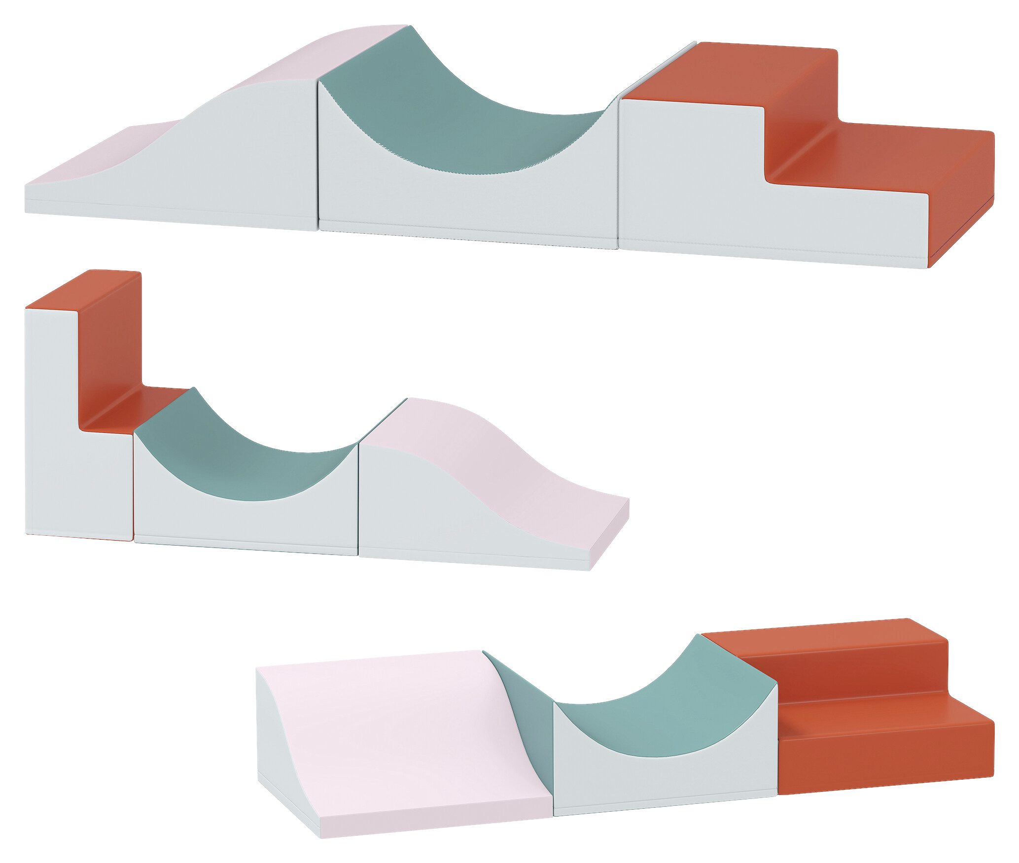 AIYAPLAY Schaumstoffbausteine B/H/L: ca. 45,7x20,3x141 cm